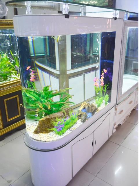 U-Shaped Bullet Glass Screen Fish Tank Aquarium Bar Counter Change Water -  AliExpress
