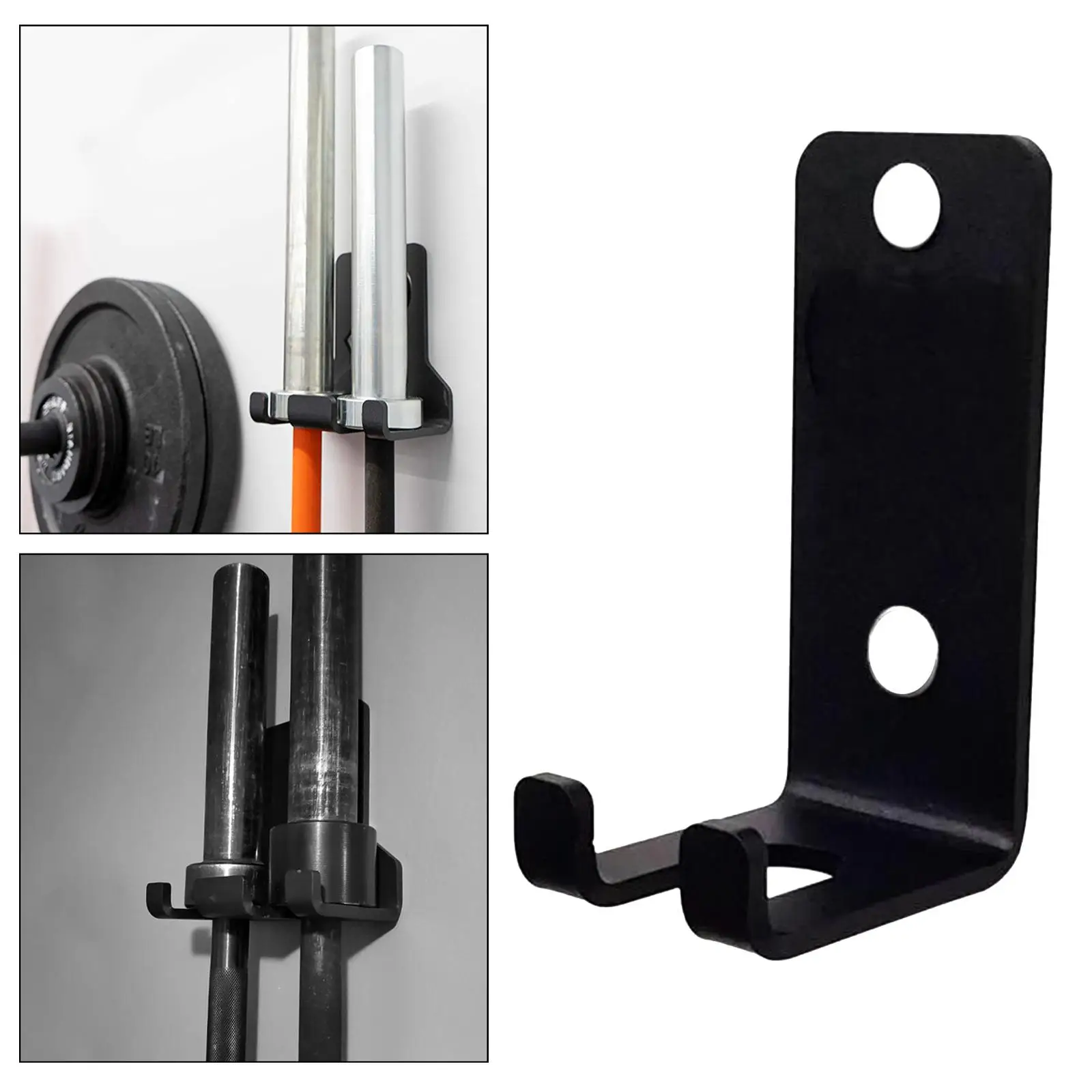 Heavy Duty Barbell Bar  Mounted Wall Rack Organize Hanging Vertical  Equipment  Accessory Home Commercial