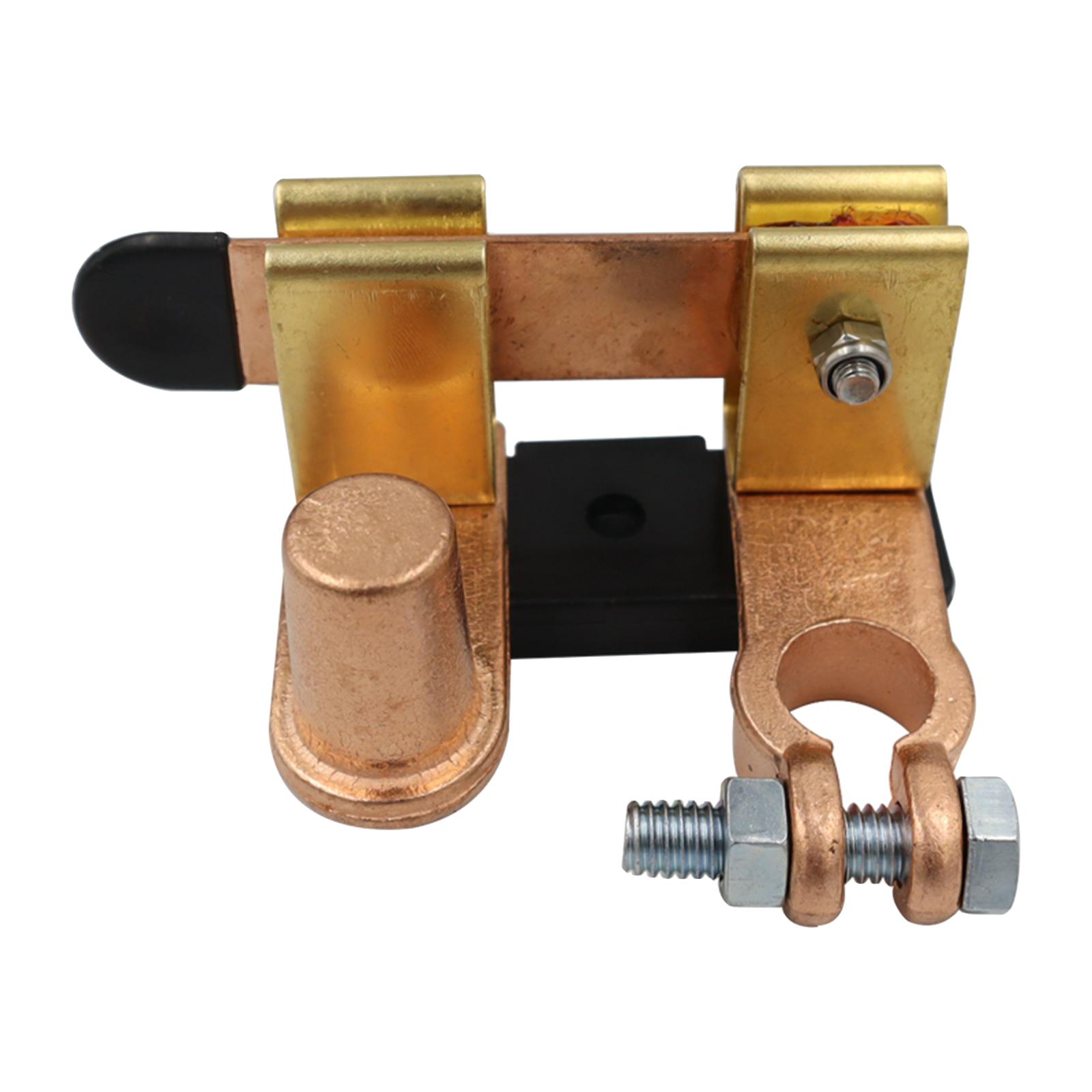 Master Battery Disconnect Switch Knife Type Vertical Solid Brass 15-17mm Tapered Top Main Switch Anti-Leakage Fits for RV
