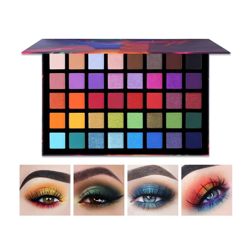 40 Colors Eyeshadow Palette Makeup Glitter Wildly Used Sweat Resistant