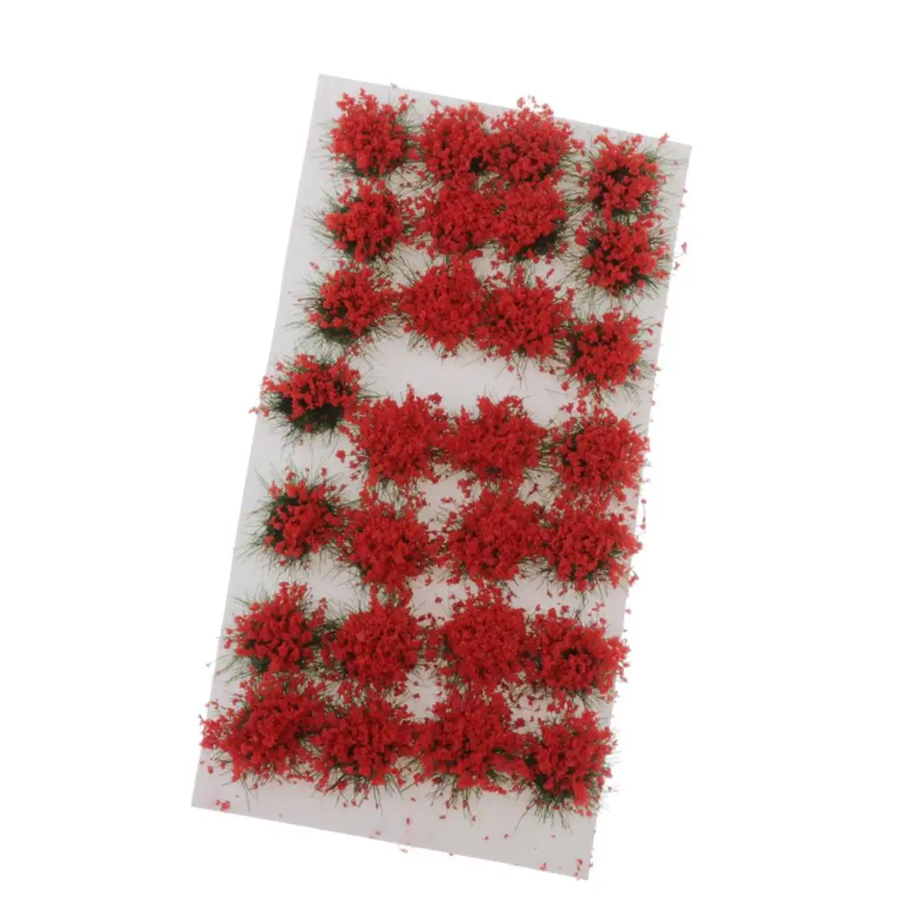 8mm Self  Static Grass Tufts 24 135 148 1:72 Mountain Tuft Meadows Flowers Tuft for Railway Modeling, Models, Wargames