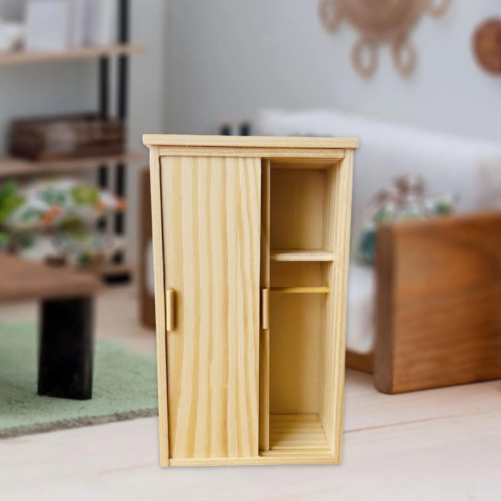 1:12 Scale Dollhouse Wardrobe Modern Closet for Dollhouse Decoration Accessory