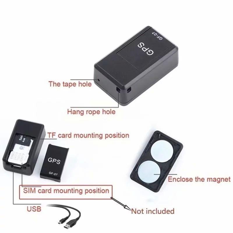 50-500M Mini Portable Real Time Tracking Locator Vehicle GPS Tracker Car Electronics Accessories 2.5x3.5x1.5 cm