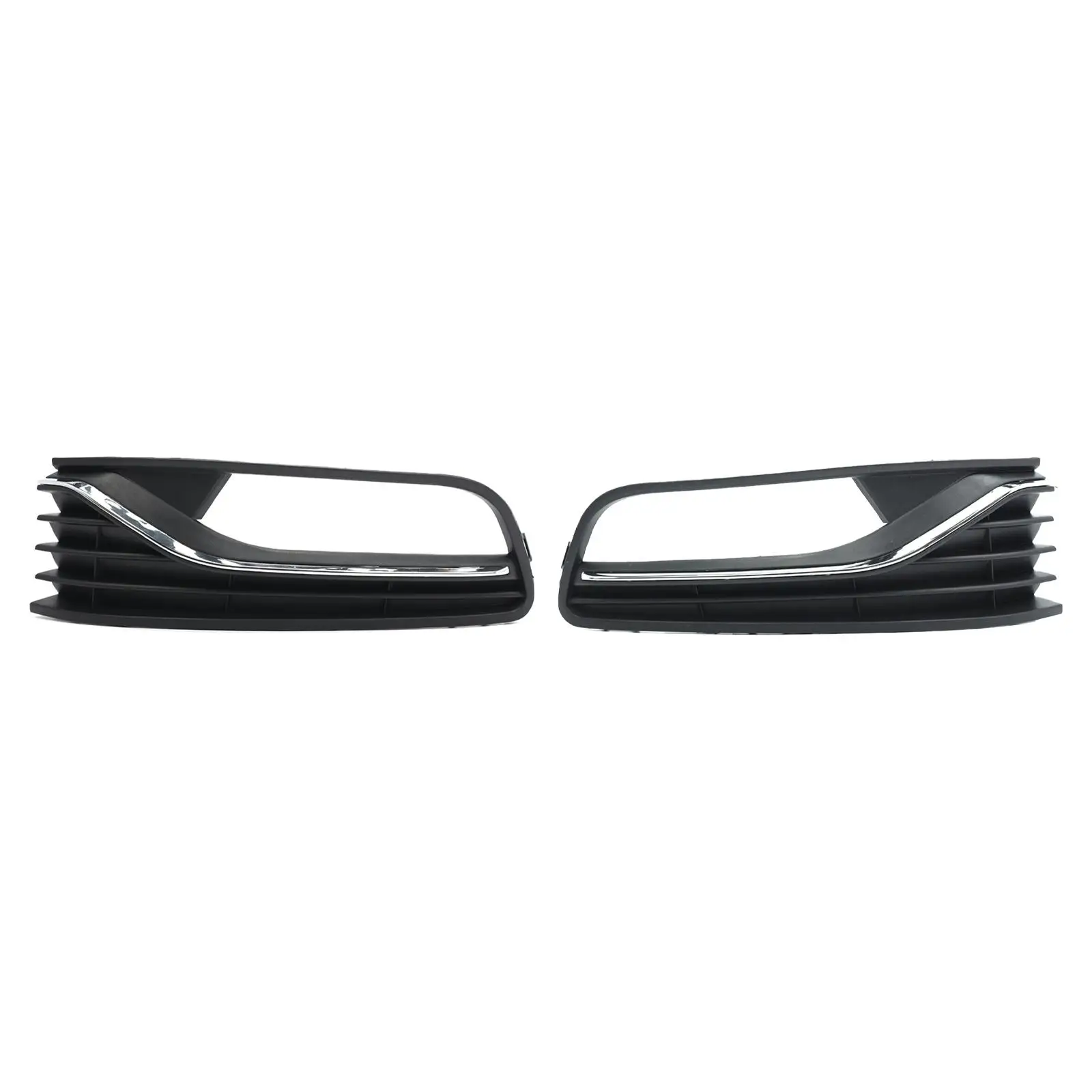 Fog Light Cover Grille Professional Front Bumper Fog Light Grill for VW Polo 6R 2014-2017 Upgrade Repair Modification Parts