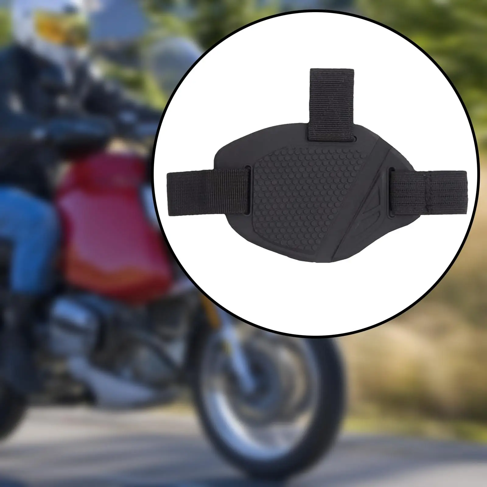 Motorcycle Shoe Protector Antiskid Boots Protector Black Scuff Fittings Professional Motorcycle Gear Shifter Pad for Replaces