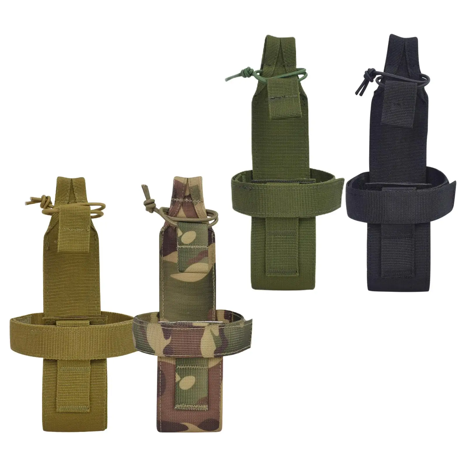 Adjustable Molle Water Bottle Pouch Portable Carrier for Traveling Hiking