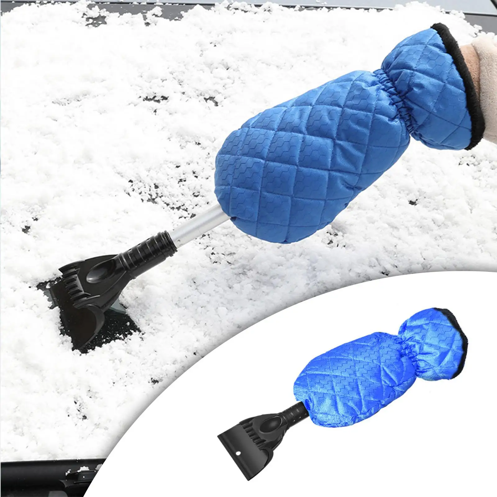 Extendable Snow  ing Window with Foam Handle Glass Brush Fit for Vehicle Auto