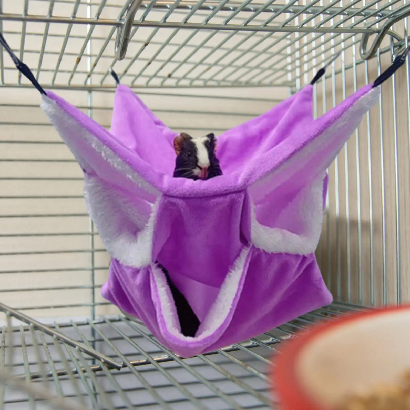 Small Animal Cage Hanging Hammock Warm Bedding Cage Accessories 3 Layer Hammock Bed for Sugar Glider Squirrel Hamster Playing