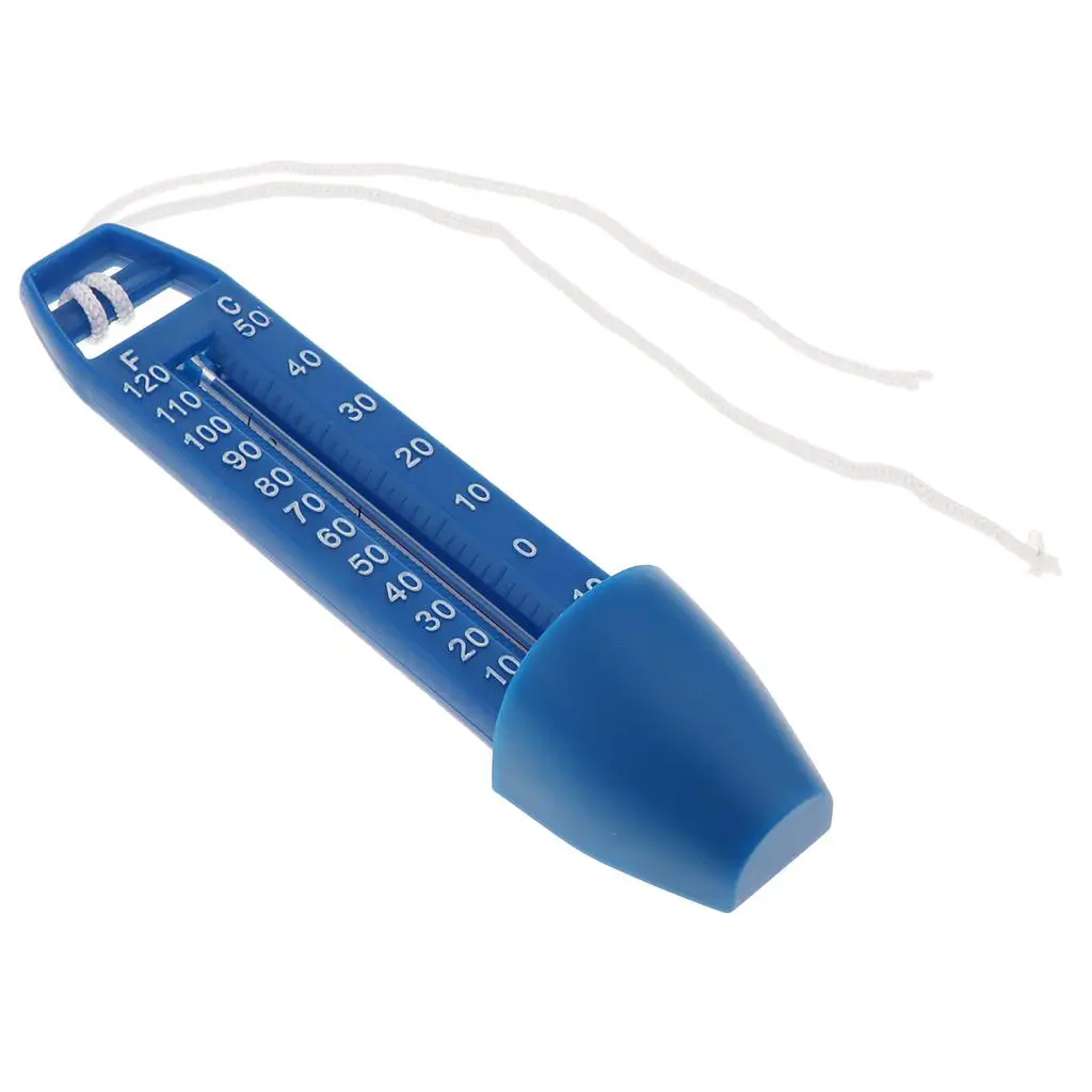 Pool Thermometer Floating Temperature Measuring Tool for Swimming Pool Baby Pool Spas Hot Tub, 4x3x17cm