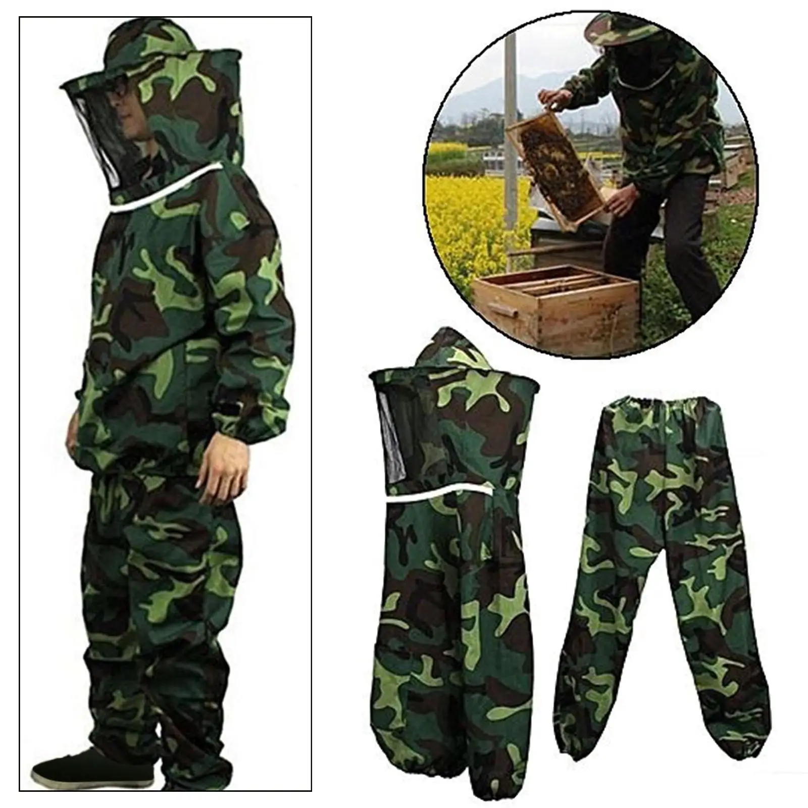 Woman Man Beekeeping Suit with and Pants Beekeeping Protective Clothes