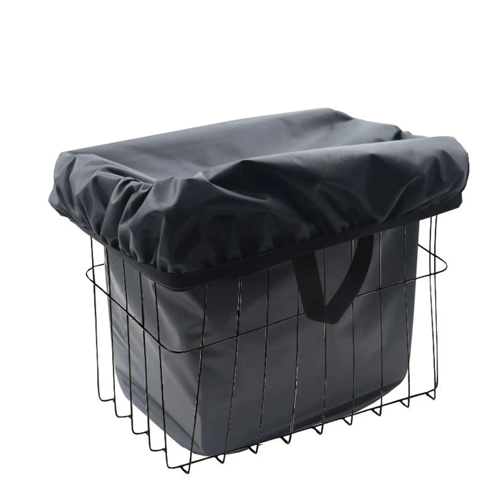 420D Oxford Fabric Basket Liner, Rain Cover Portable Washable Bike Basket Lining for Most Baskets Accessory