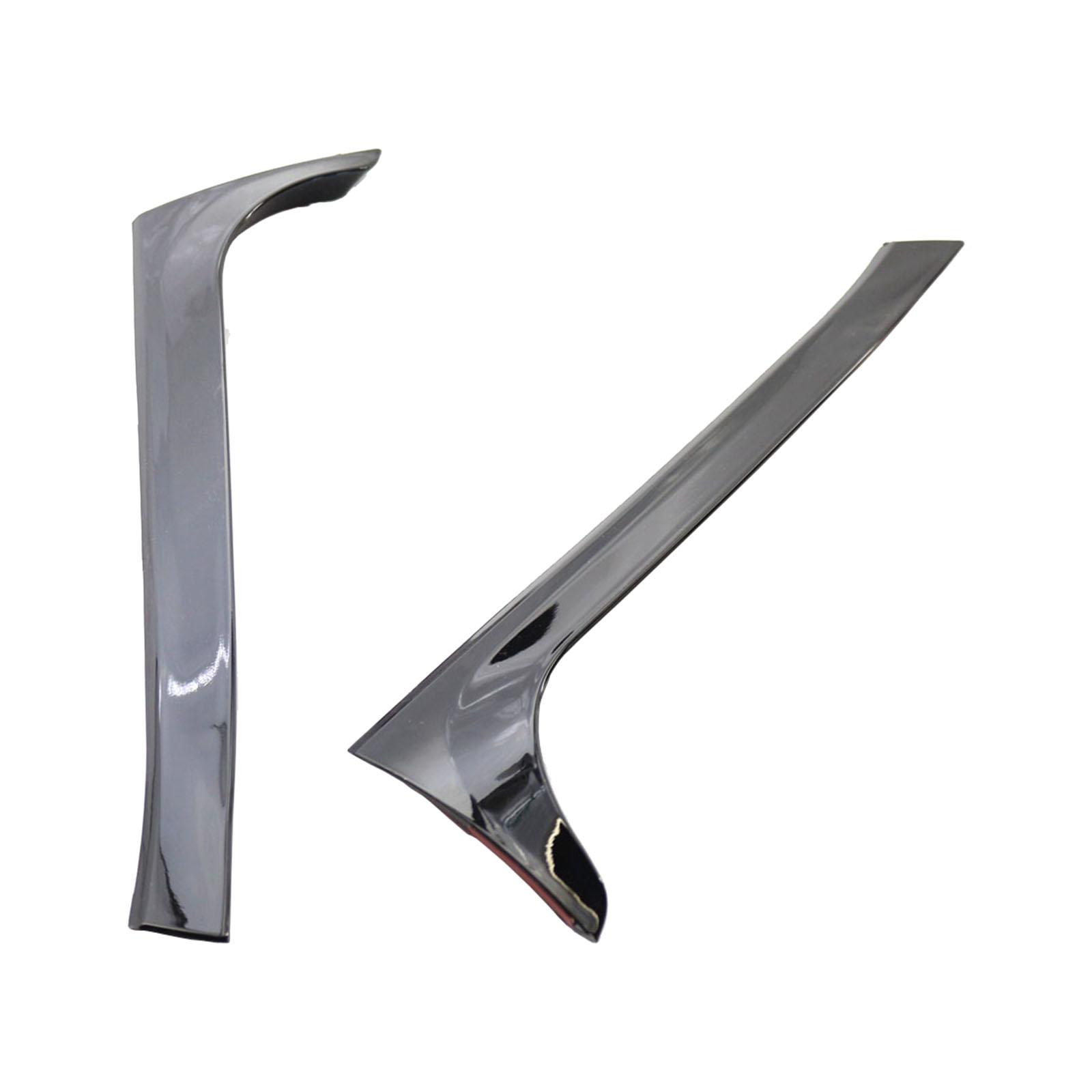 2Pcs Rear Window Side Spoiler Wing Custom  for  Golf 6 MK6 Black