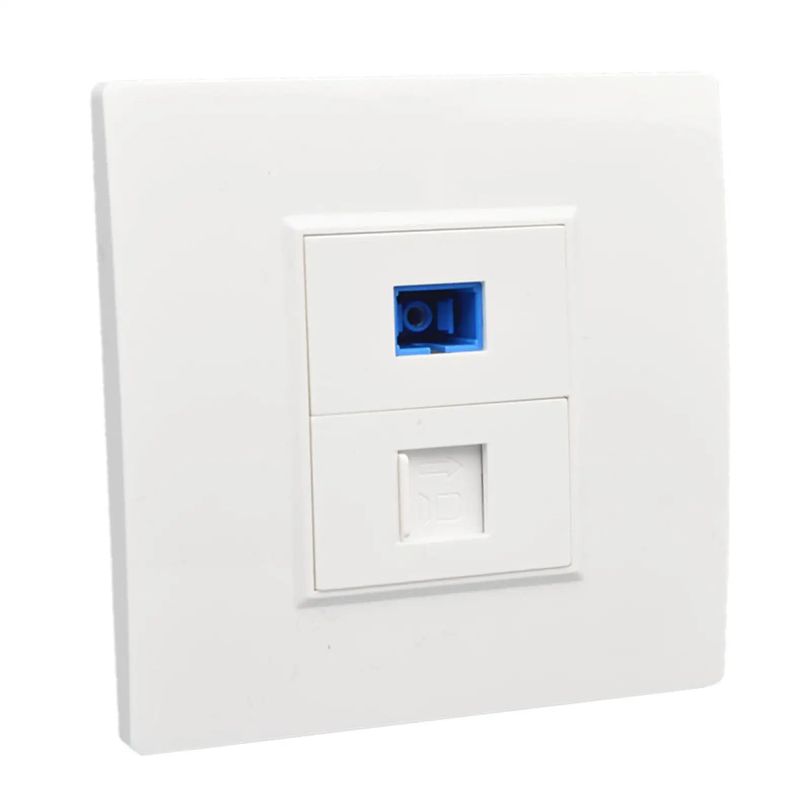 Ethernet Wall Plate Outlet Easy Installation Supplies Professional Optical Interface for Cable Installation Broadband Computer