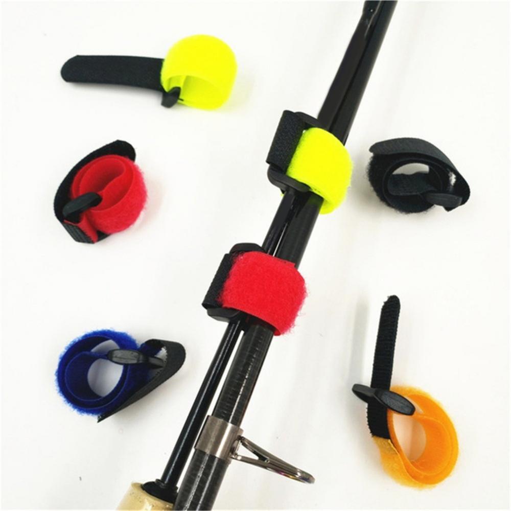 Description Picture 3 of item10Pcs Reusable Fishing Rod Tie Magic Tape Bands Belt Straps Fish Accessories Hook Loop Cable Cord Tie Belt рыболовные товары