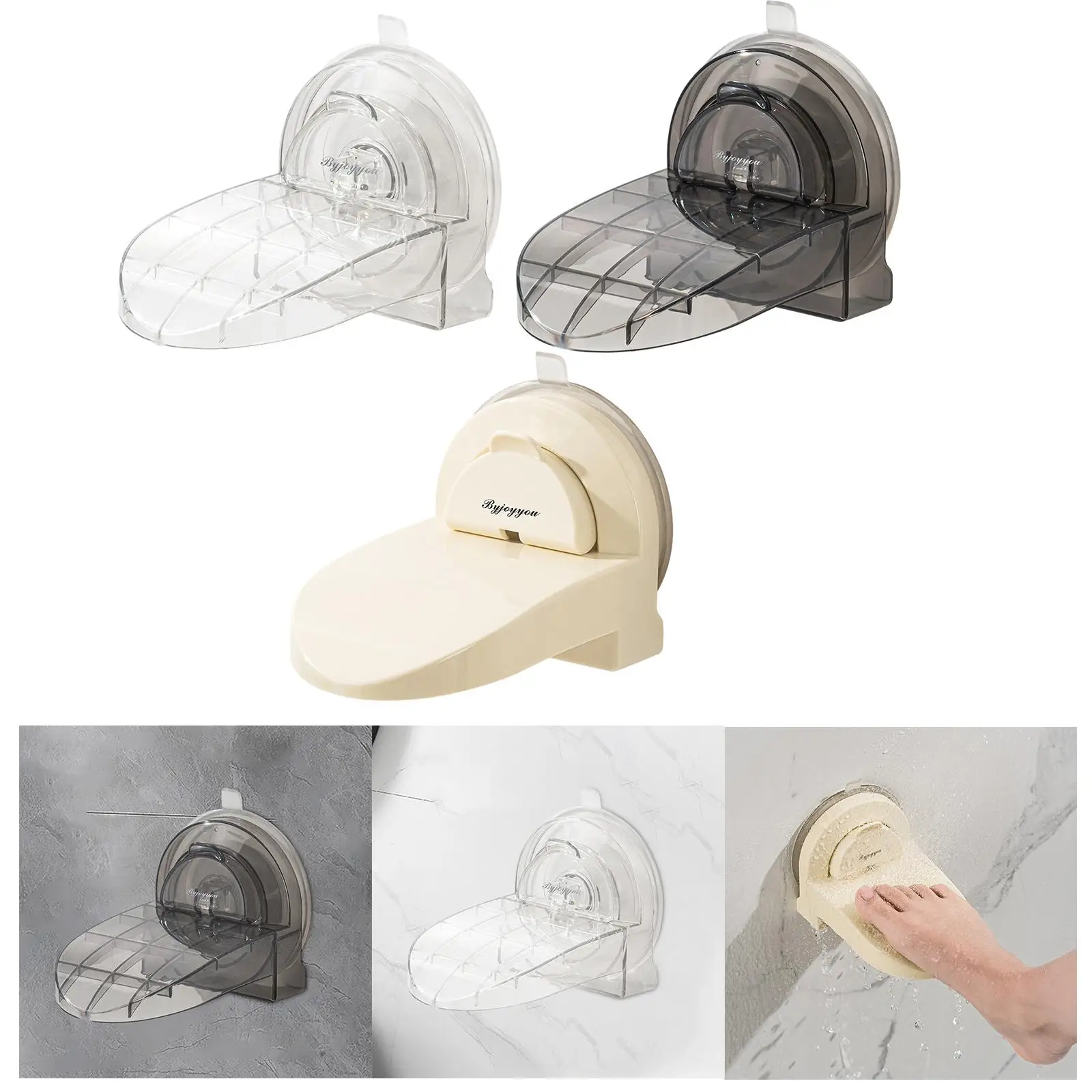 Bathroom Shower Footrest, Foot Stand, Wall Mounted Men Women Suction Cup Shaving