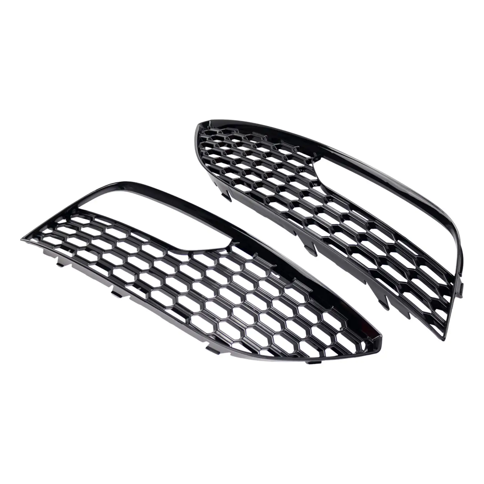 2 Pieces Fog Light Grille Covers 8V3807681 8V3807682 Wear Resistant Replaces Fog Lamp Cover Insert for Audi A3 S3 2012-2016