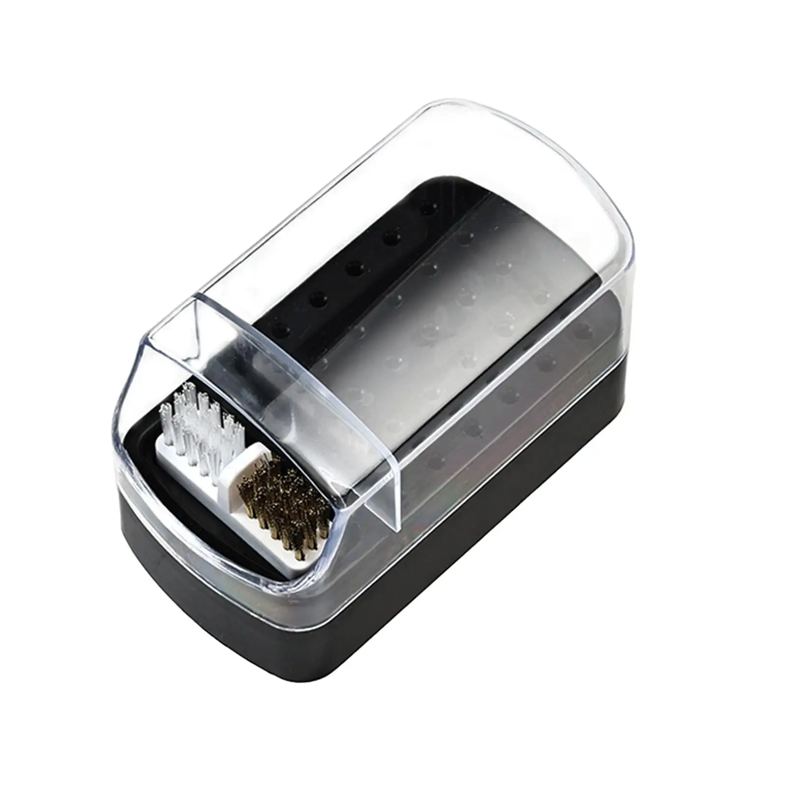 Nail Drill Bit Holder 30 Slots Container Portable Durable with Clear Lid Dustproof Salon Nail Bit Organizer Nail Drill Bit Case