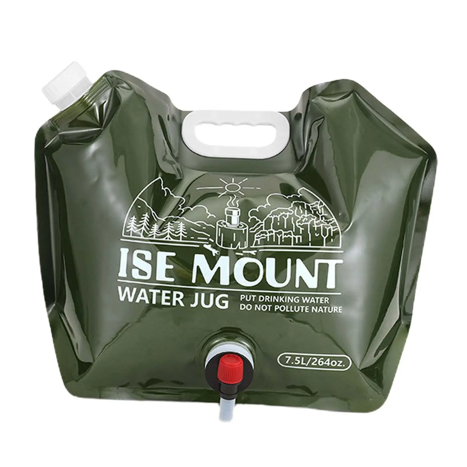 Collapsible Water Storage Bag Container 7.5L with Rotary Faucet Emergency Water