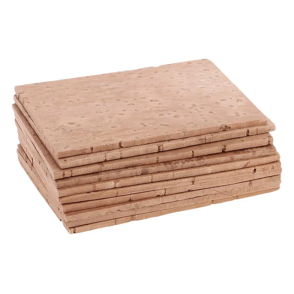 Set of 10 Professional Cork Sheets with Natural Neck for Saxophone 60 Mm