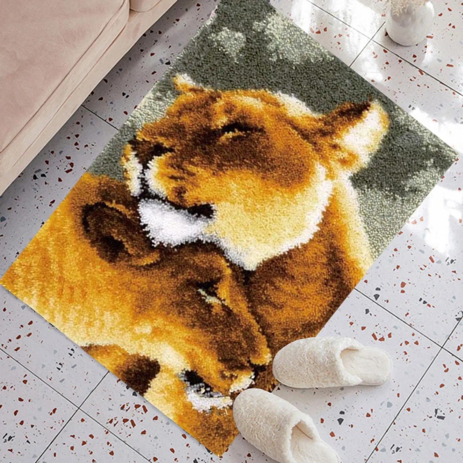 Carpet Making Kit DIY Rug Carpetwork Home Decoration for Home Adults