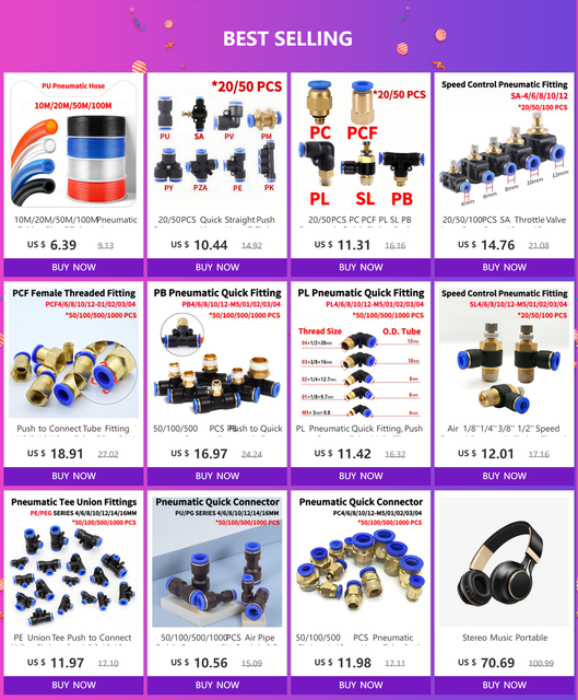 20/100/500/1000 PCS PP PPF 4MM 6MM 8MM 10MM 12MM Blue Nylon
