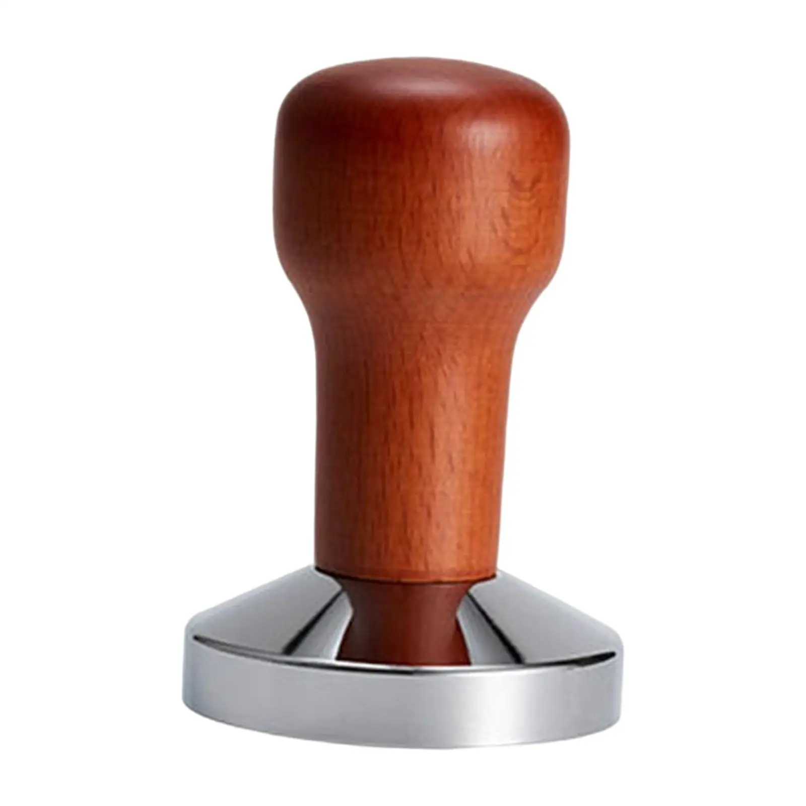 51/53/58mm coffee tamper, coffee grounds press wooden handle, loosely