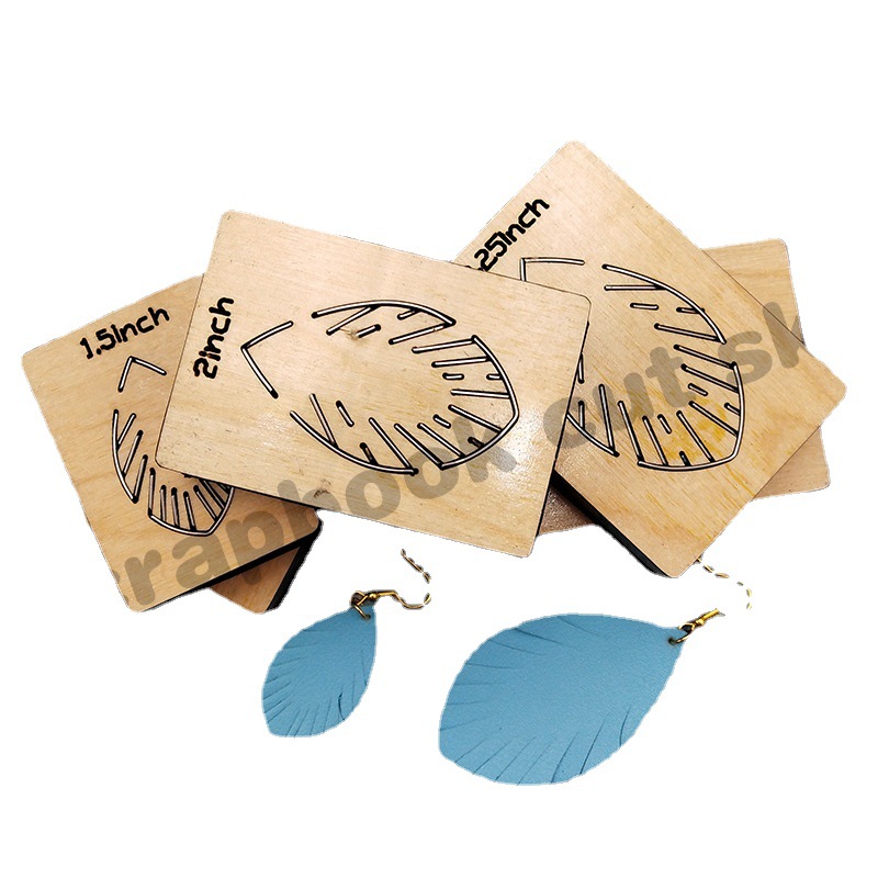 Description Picture 5 of itemDiy Knife Mold Earring Wooden Cutting Dies Non-woven Leather Cutting Hair Clips Suitable For Common Big Shot And Machines