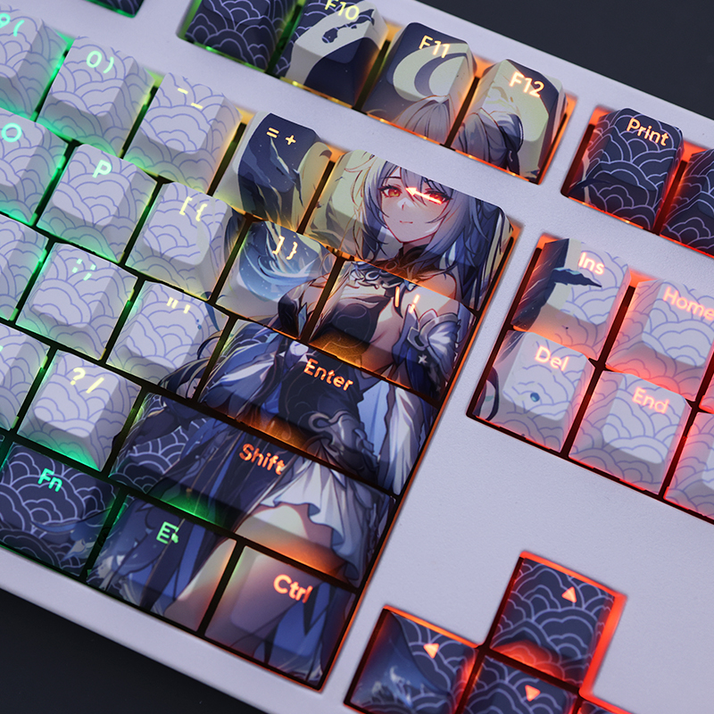 Jogos de Anime, Beauty Girl Key Caps,