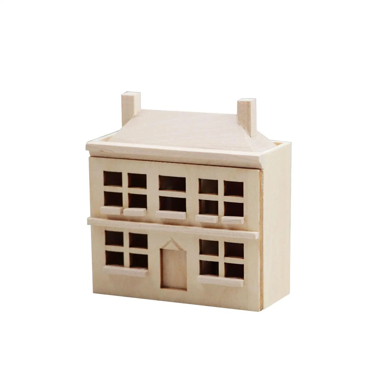 1:12 Dollhouse Villa House Handmade Model Miniature for Ornament