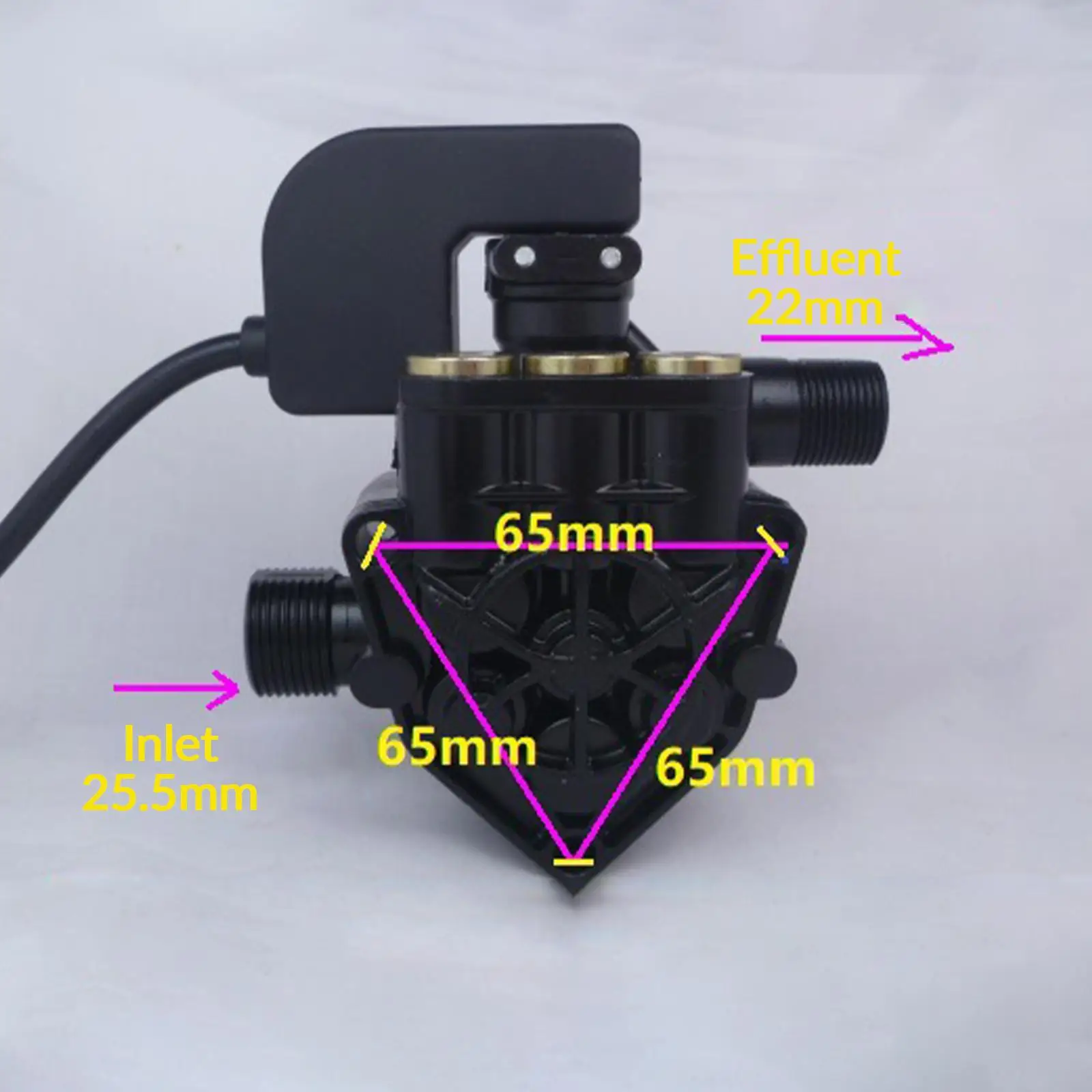 220V Car Washer Machine Parts Cleaning Outlet Thread 22mm Spare Parts High Pressure Water Pump Head Assembly for Land Cleaning