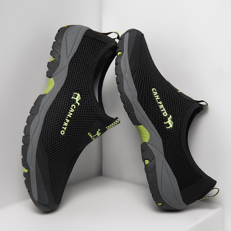 Männer Casual Schuhe Mode Sommer Schuhe Mesh im freien Atmungsaktive Slip-on Wohnungen Männer Turnschuhe Komfortable Wasser Faulenzer Zapatillas – Detail 32