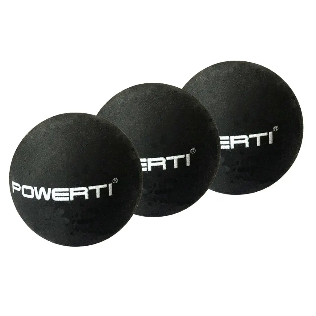  3 37mm Squash Ball Double Yellow Dots Practicing  Club Training