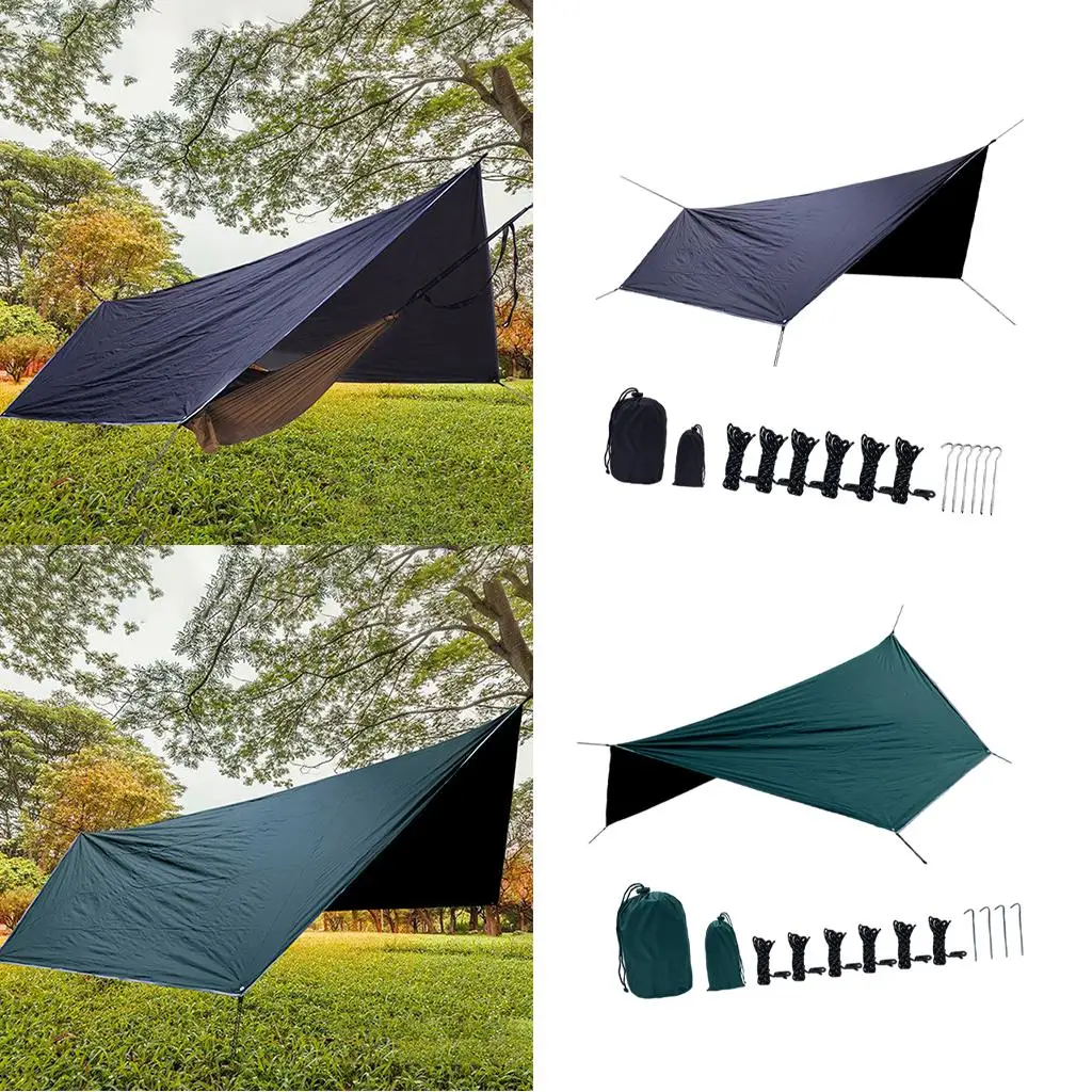 Sun Shelter Tent Tarp 360x280CM for Beach Waterproof Shade Outdoor Camping Hammock Rain Fly Pool Tarpaulin Garden Awning Canopy