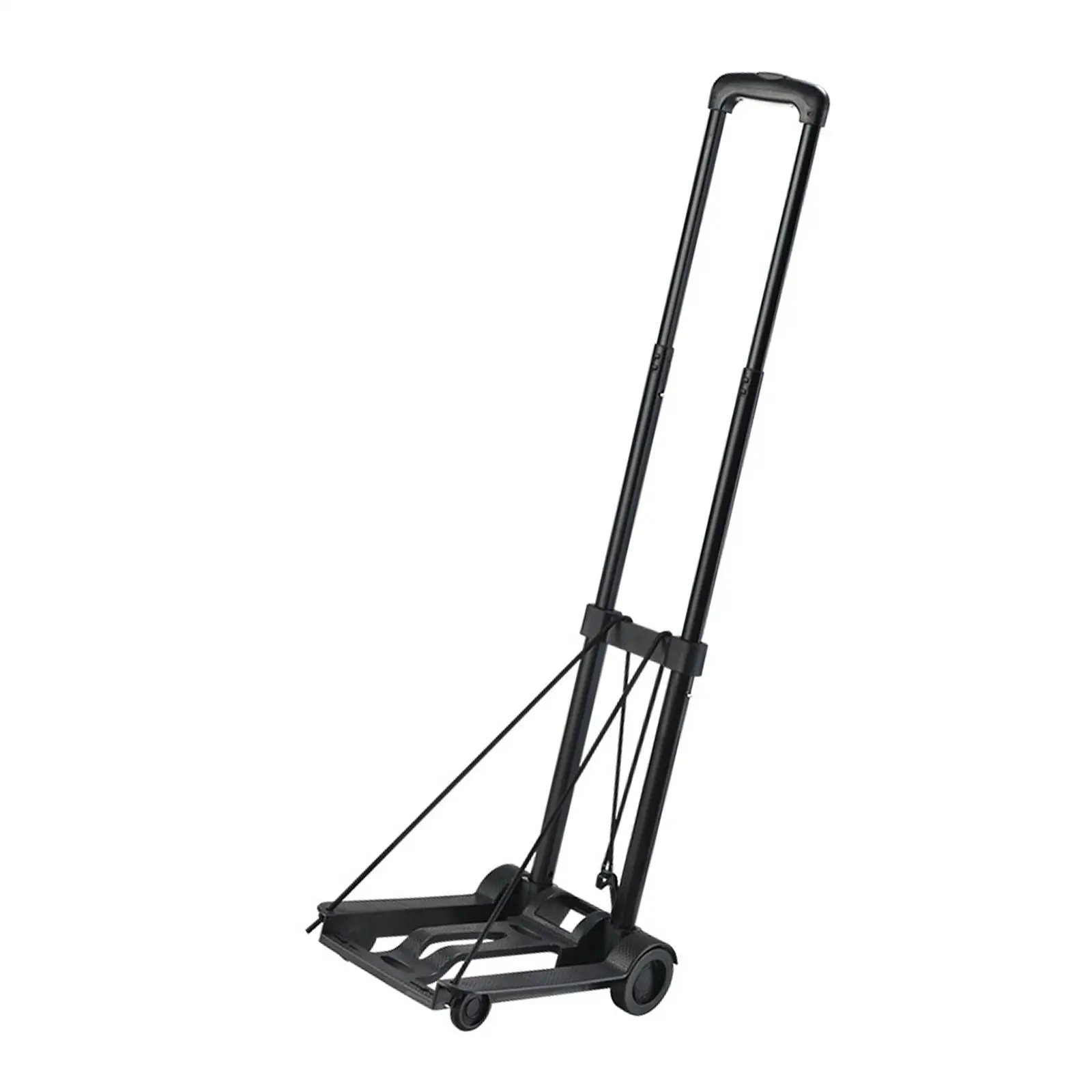 Multi Purpose Folding Hand Truck Heavy Duty Adjustable Handle Luggage Trolley Cart for Moving Transportation Travel Carrying
