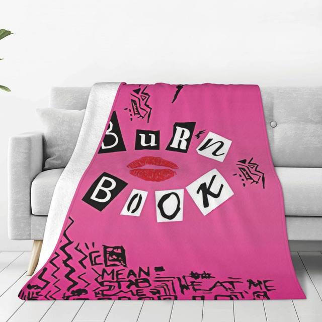 On Wednesdays We Wear Pink Burn Book Font Baby Blanket - Mean Girls Costume  - Baby Blankets sold by Juieta-Incompatible, SKU 855035