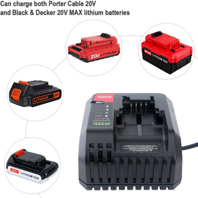 For Black&Decker Li-ion Battery Charger 10.8V 14.4V 20V Tool Battery charger  for LBXR20 LB20 LBX20 LBX4020 Electric Drill Screwd - AliExpress