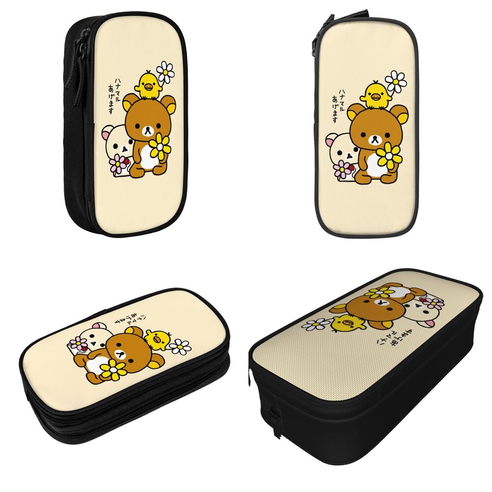 Rilakkuma Kiiroitori e Flores Bolsa de Lápis,