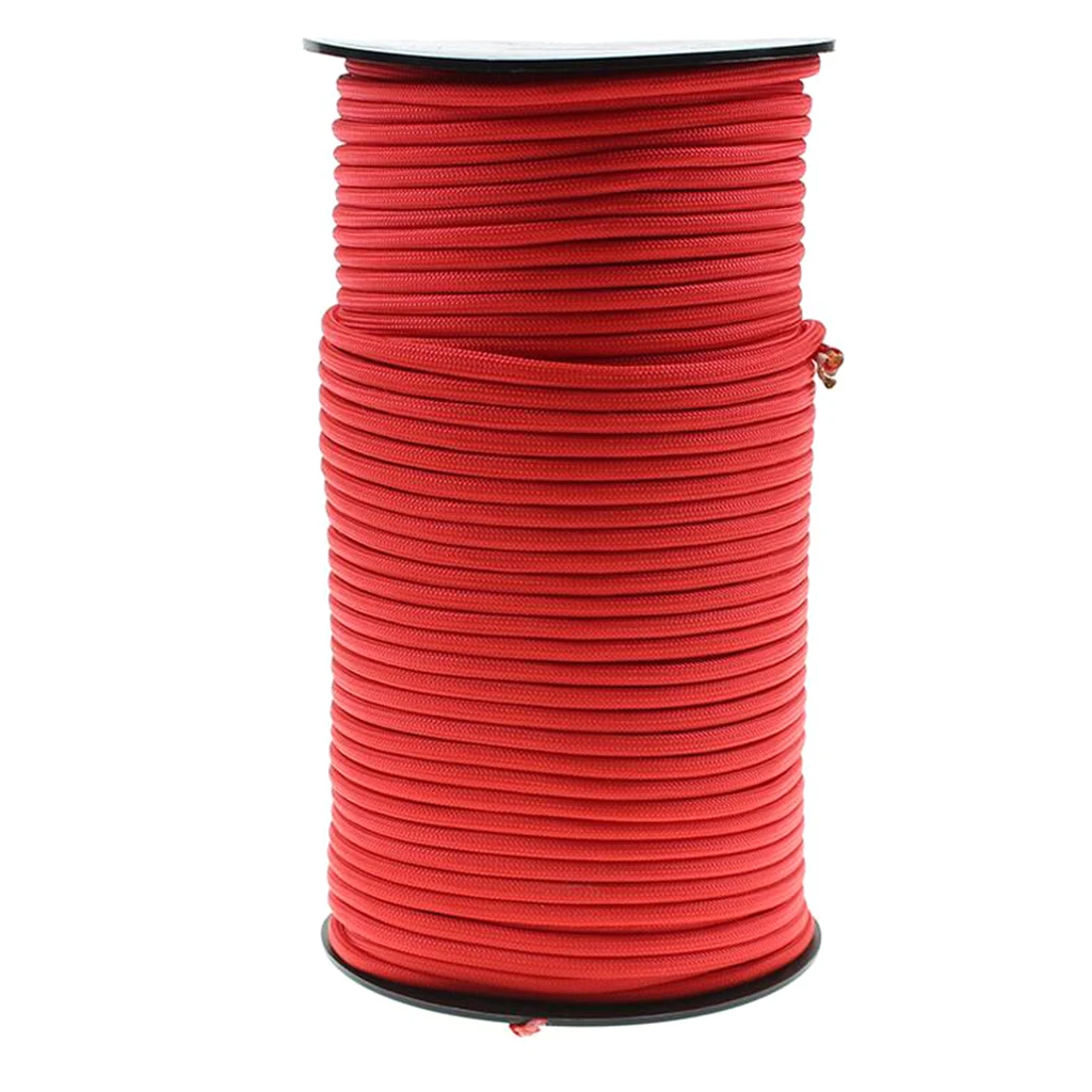 Roll of Polyester Cord Tent Guyline  Camping Rope, Parachute Cords Safety Sling Guy  Bracelet Making Packaging Rope