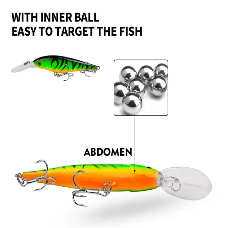 ¡Atrapa más peces con este vibrante señuelo de cebo!