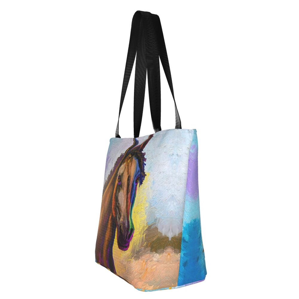 Abstrato Cavalo Arte Mercearia Shopping Bag Impressão