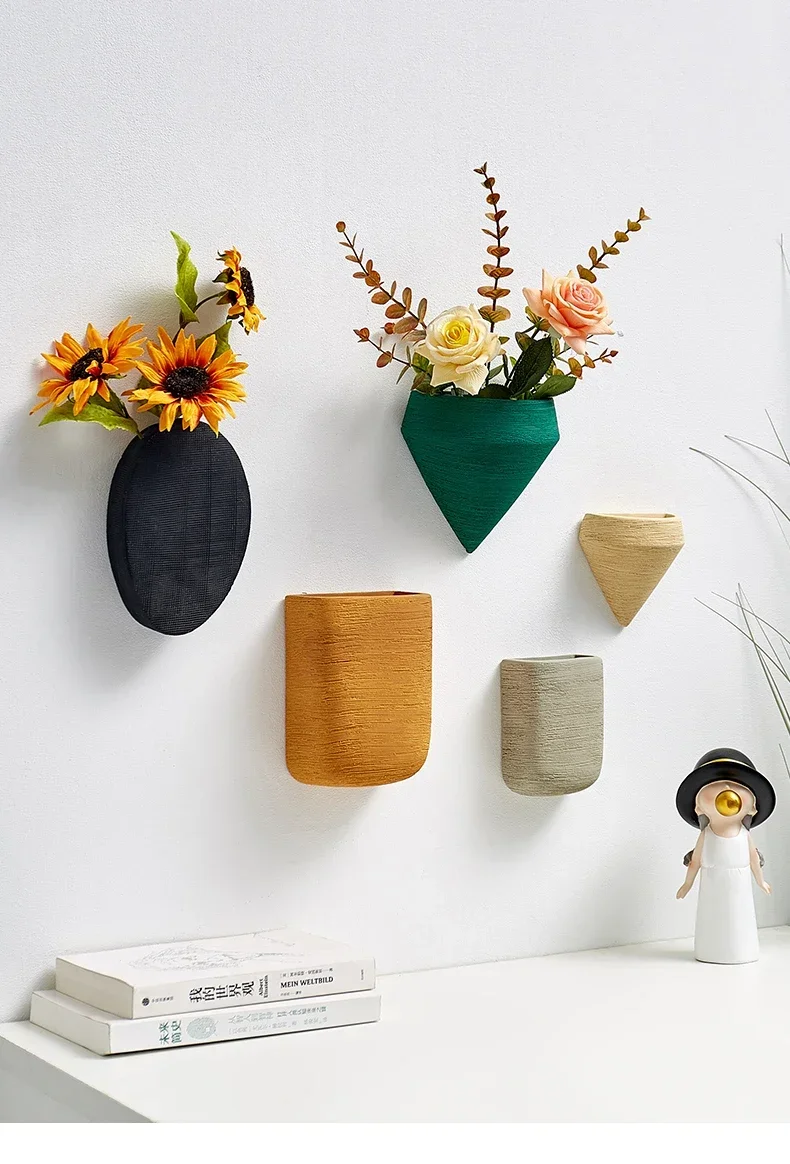 Aesthetic Floreros Creative Wall-mounted Flower Pot