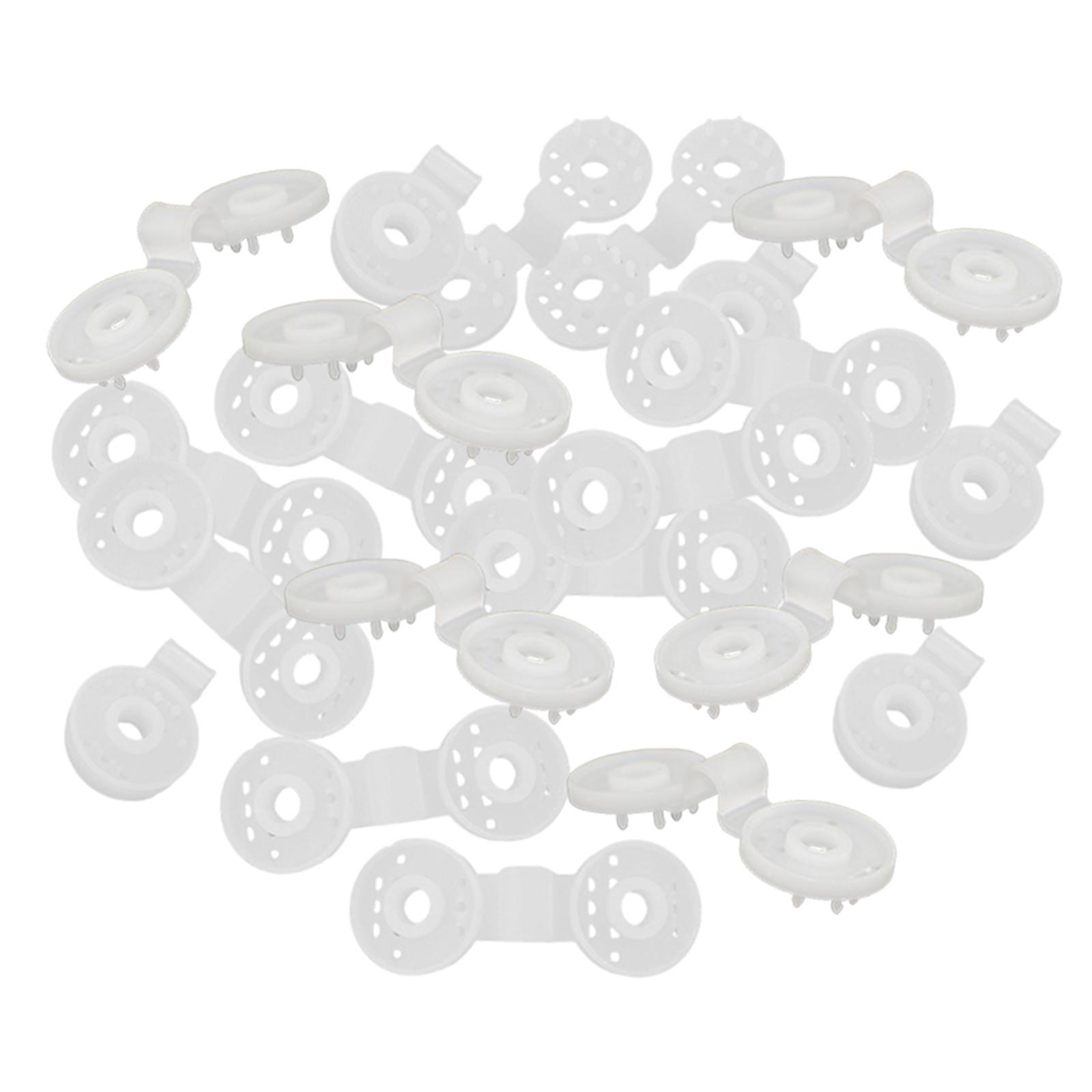 50 Pieces Shade Net Clips Multipurpose Reusable Round Tent Fasteners Clips Tighten Tools for Garden Netting Boat Cover