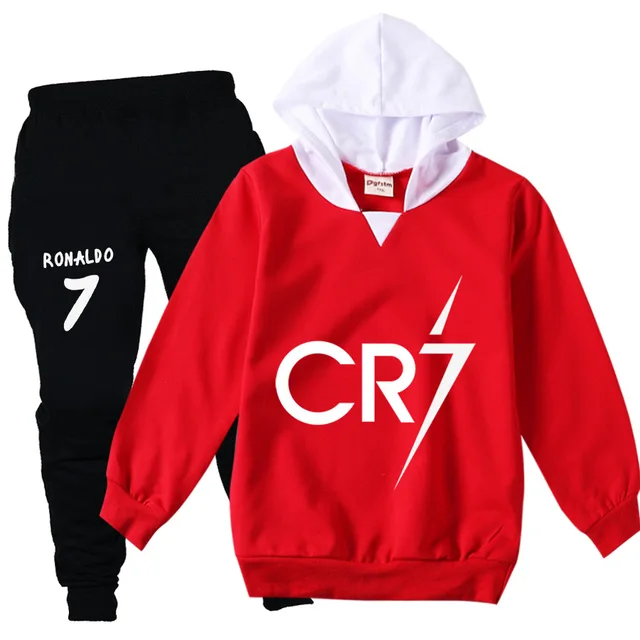 Cristiano Ronaldo CR7 Cosplay Costumes Kids Football Idol Zipper