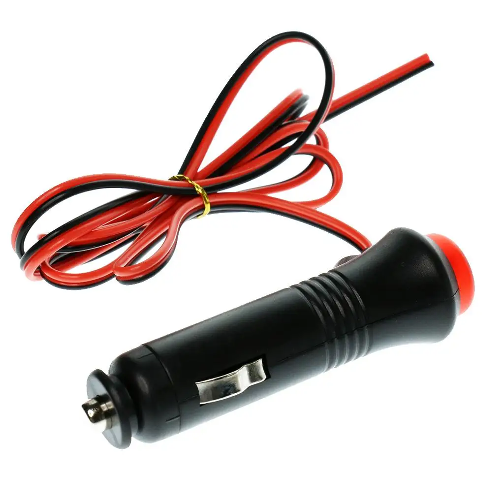 1m 12V/24V Car Cigarette Lighter  Cord Socket Plug Switch with 