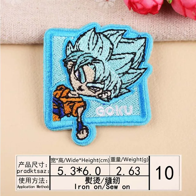  Dragon Ball Super Broly SSGSS Vegeta Anime Square Embroidered  Patch : Clothing, Shoes & Jewelry