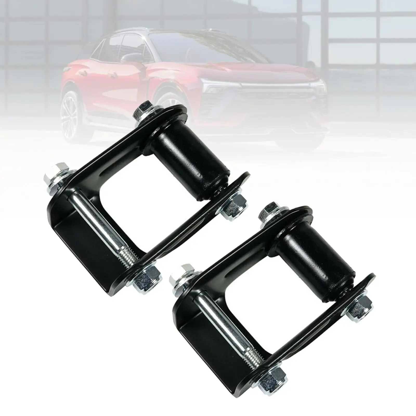 2 Pieces Leaf Spring Shackle Kit Fine Surface Processing Easily Install Wear Resistance 722-028 for Chevrolet S10 Pickup