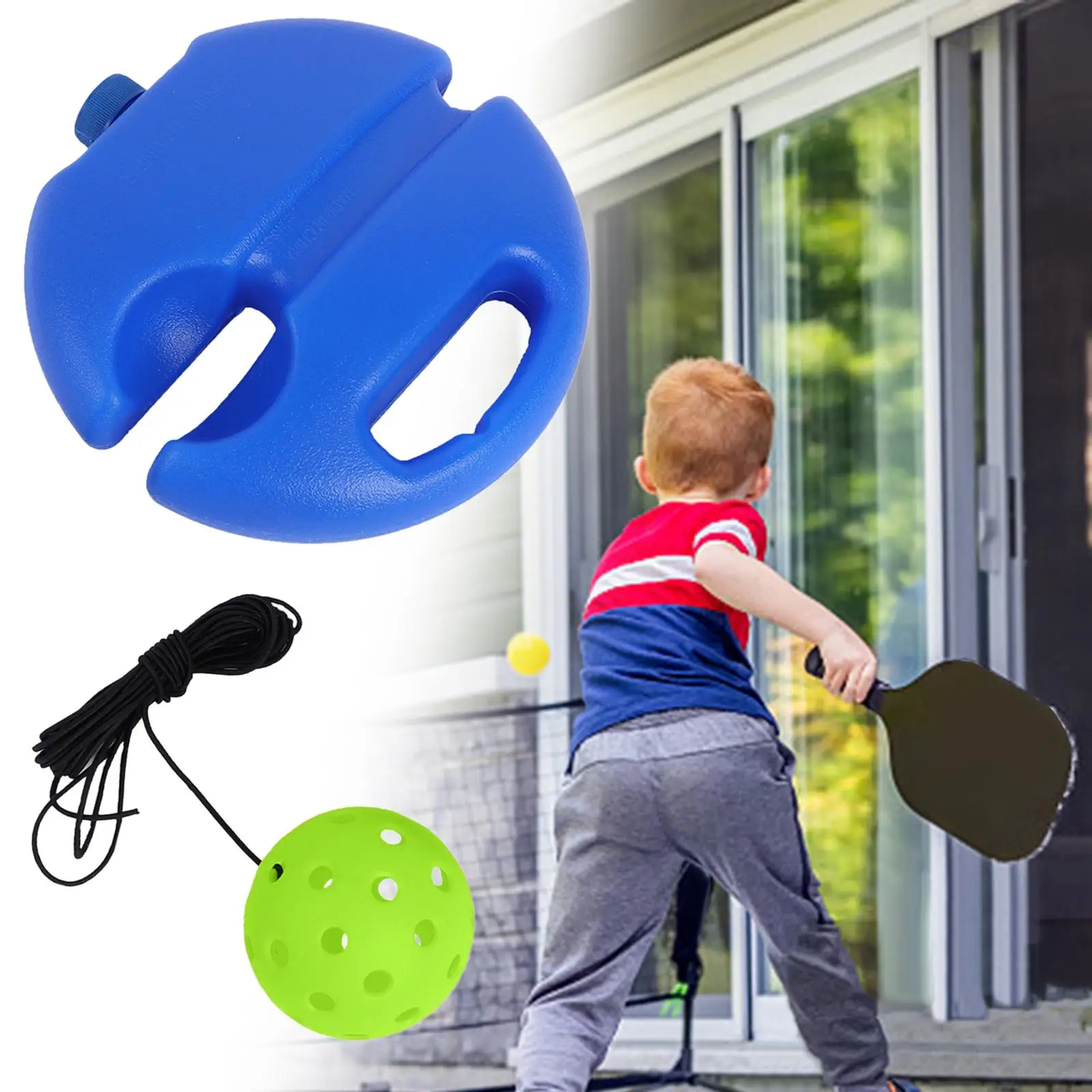 Pickleball Trainer with 40 Holes Pickleball Ball Pickleball Accessories Pickleball Training Aid for Sport Single Player Adult