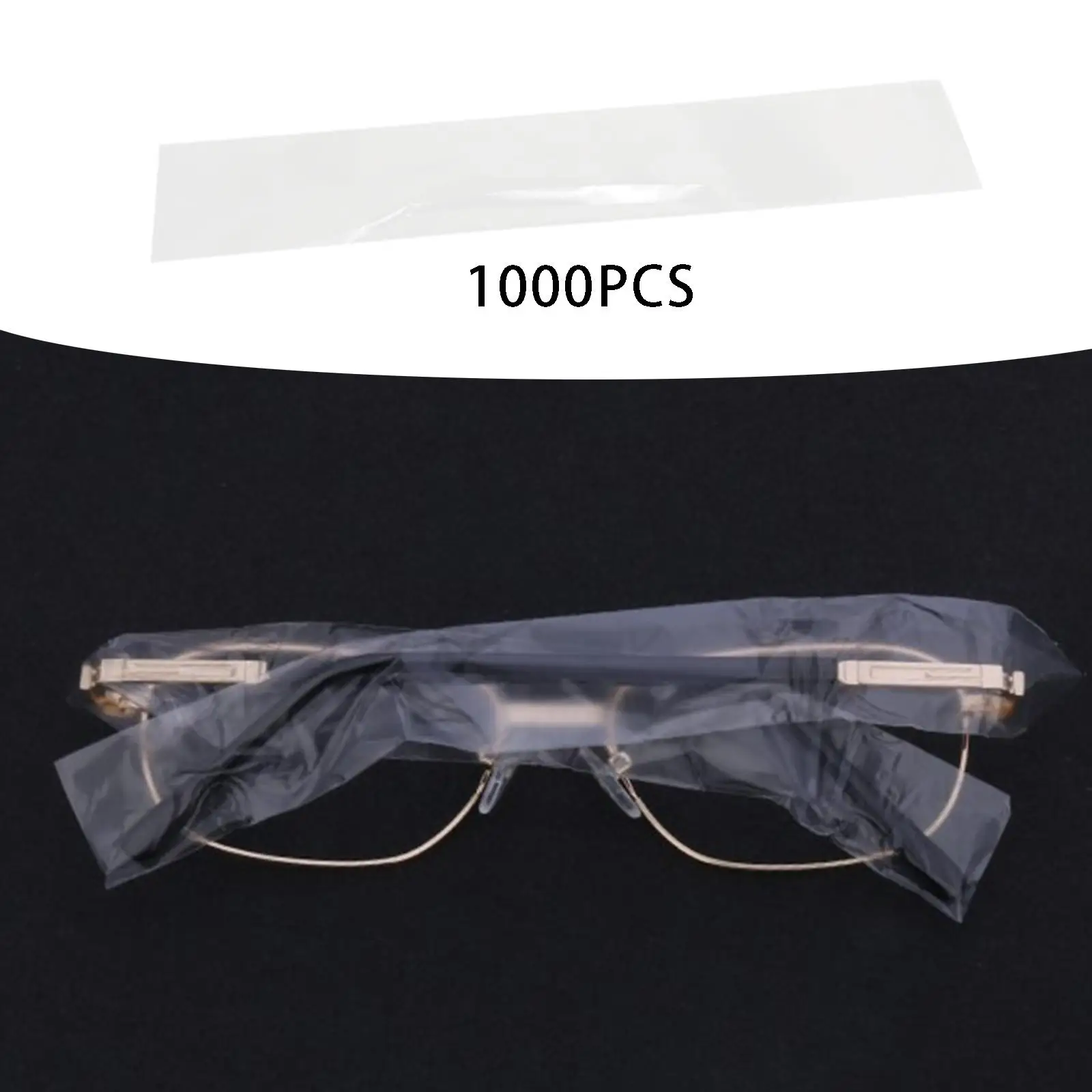 1000 Pieces Eyeglass Temple Sleeves Disposable Eyeglass Leg Sleeves Cover for Hair Dyeing Coloring