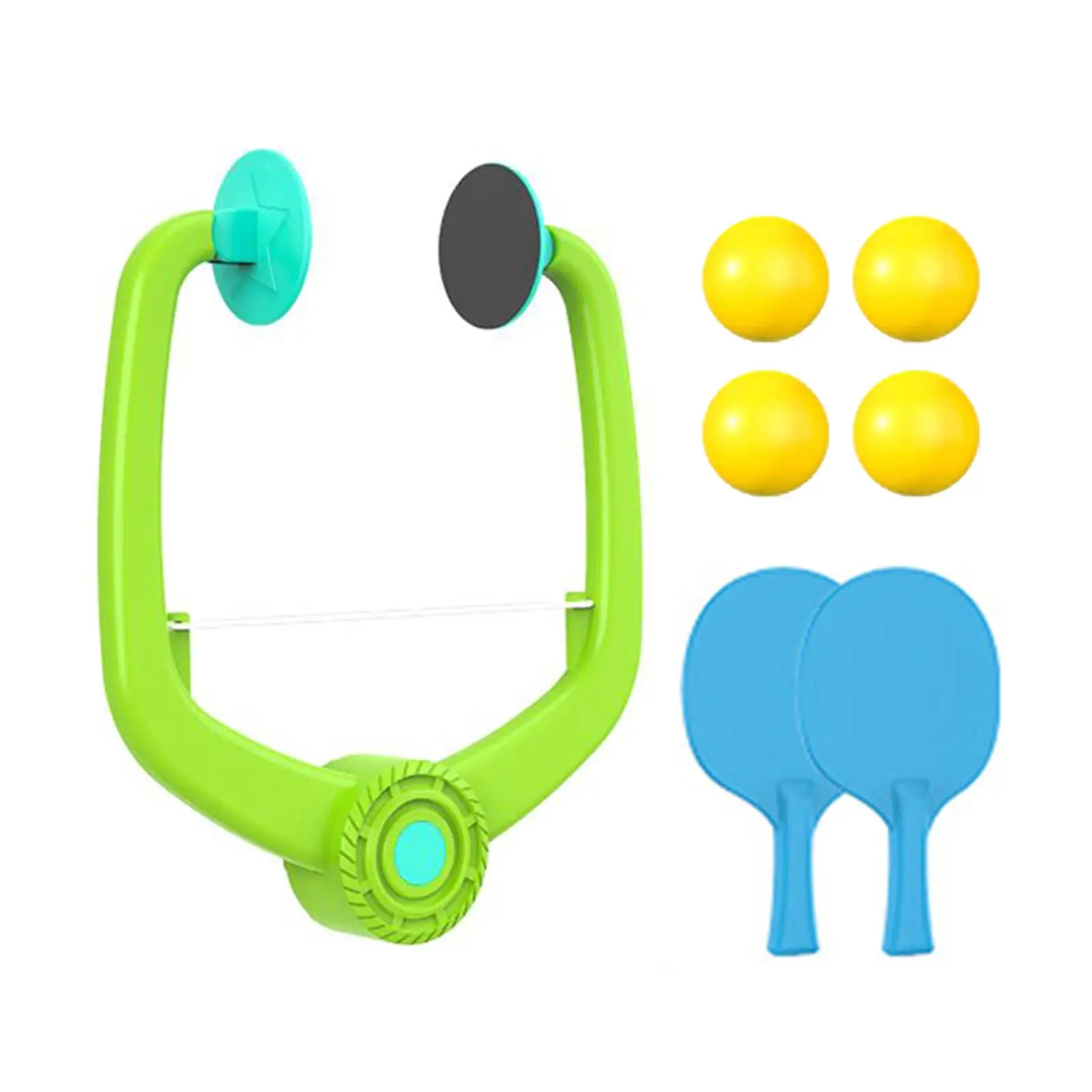 Table Tennis Trainer Set Accessories with 2 Paddles for Kids Sports Living Room