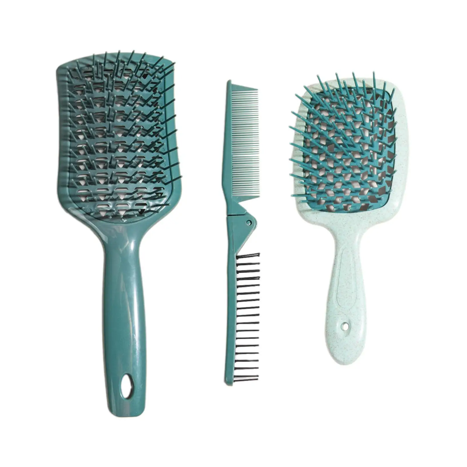 3 Pieces Hair Brush Perfect Gifts Hair Comb Teasing Brush for Kids Adults Hair Smoothing Massaging all types Hair Outdoor Indoor